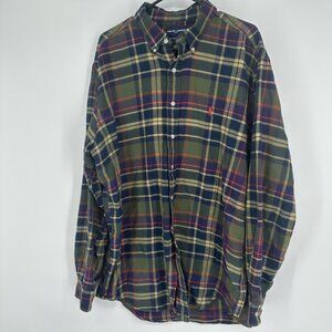 Ralph‎ Lauren Golf Classic Fit Plaid Shirt Size XL